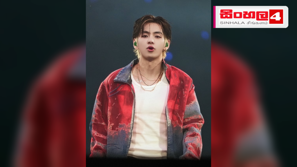 Headline: BTS තරුව V ශ්‍රවණාබාධයක් ගැන හෙළි කරයි: රසිකයන් කම්පනයට Intended image subject: BTS member V (Kim Tae-hyung) performing on stage Story summary: ලෝක ප්‍රකට BTS සංගීත කණ්ඩා