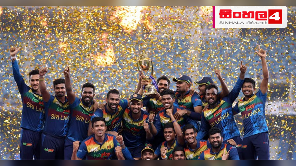ශ්රී ලංකාවට 100-34ක දැවැන්ත ජයක් Headline: ශ්රී ලංකාවට 100-34ක දැවැන්ත ජයක් Intended image subject: Sri Lanka cricket team celebrating victory Story summary: ශ්රී ලංකා කණ්ඩායම සිය ප්රතිවාදීන් පරදවා ලකුණු 100-34