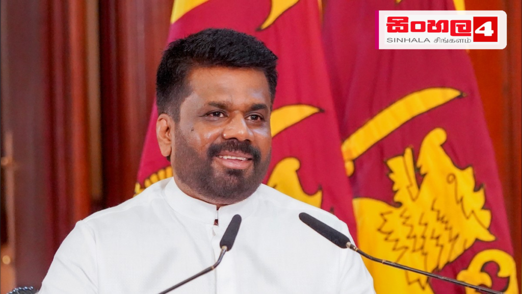 Headline: කබරගල නායයෑමෙන් අවතැන් වූ පවුල් 50කට නව නිවාස Intended image subject: President Anura Kumara Dissanayake at a housing project handover ceremony Story summary: 2023 වසරේ න