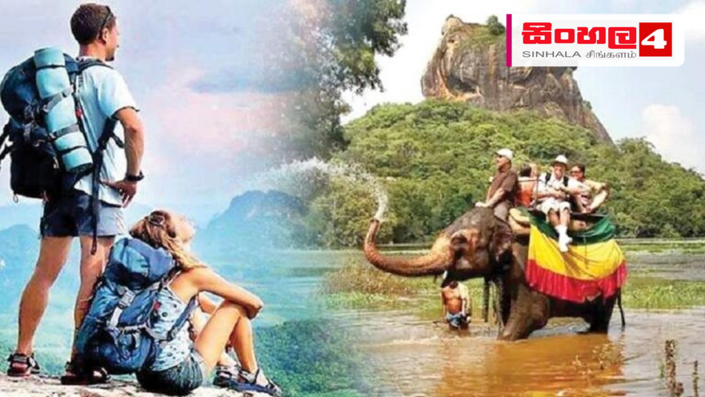 Headline: අගෝස්තු මාසයේ සංචාරක පැමිණීමේ සුළු පසුබෑමක් Intended image subject: Foreign tourists in Sri Lanka Story summary: පසුගිය අගෝස්තු මාසයේදී ශ්‍රී ලංකාවට පැමිණි විදේශීය සංචාරක