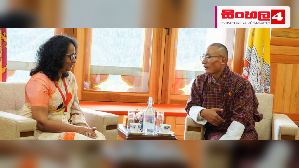 Headline: අගමැති හරිනි අමරසූරිය භූතානයේ අධ්‍යාපන අමාත්‍යවරයා හමුවෙයි Intended image subject: Prime Minister Harini Amarasuriya meeting with Bhutanese Education Minister Story summa