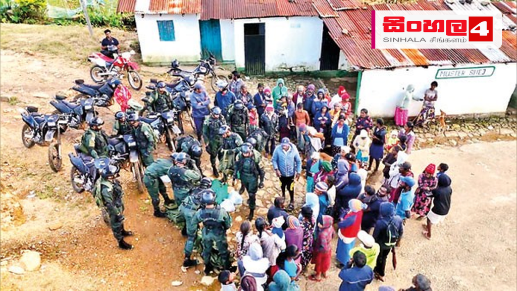 Headline: ඕවිල්ල ගම්වාසීන්ට ලැබුණු සහන ගැන අසත්‍ය ප්‍රචාරවලට දැඩි විරෝධය Intended image subject: Matale Ovilla village residents Story summary: මාතලේ ඕවිල්ල ගම්මානයේ පවුල් 42කට රජය