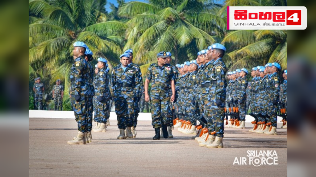 මධ්යම අප්රිකානු සාම සාධක මෙහෙයුමේ ශ්රී ලංකා ගුවන් හමුදා ඒකකයට වසර 12ක් පිරෙයි Headline: මධ්යම අප්රිකානු සාම සාධක මෙහෙයුමේ ශ්රී ලංකා ගුවන් හමුදා ඒකකයට වසර 12ක් පිරෙයි Intended image subject: Sri Lanka Air Force peacekeeping contingent in Central African Re