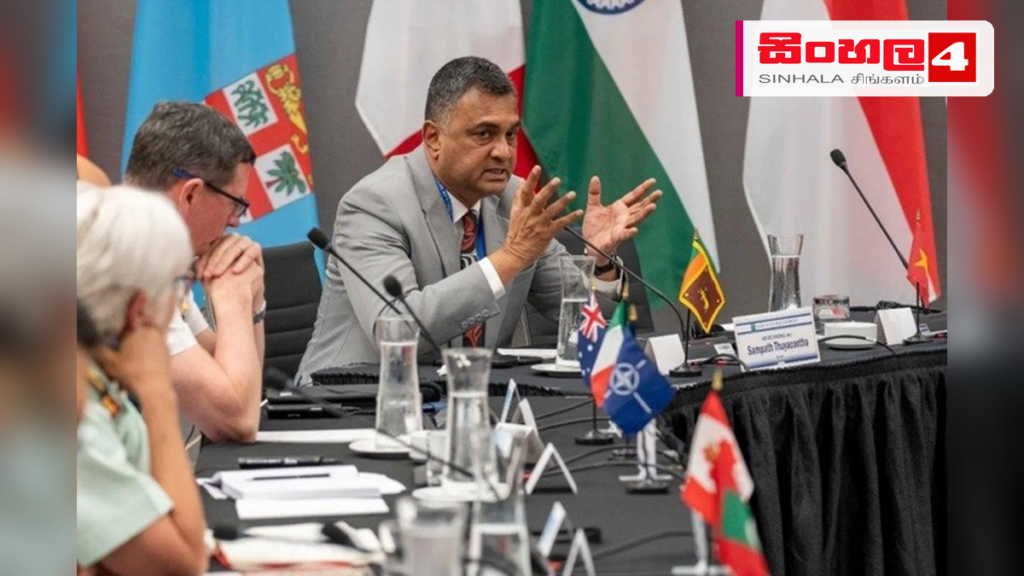 කැනඩාවේ පැවති ඉන්දු-පැසිෆික් ආරක්ෂක සමුළුවට ආරක්ෂක ලේකම් සහභාගී වේ Headline: කැනඩාවේ පැවති ඉන්දු-පැසිෆික් ආරක්ෂක සමුළුවට ආරක්ෂක ලේකම් සහභාගී වේ Intended image subject: Defence Secretary Air Vice Marshal Sampath Thuyacontha Story summary: කැනඩාවේ ව