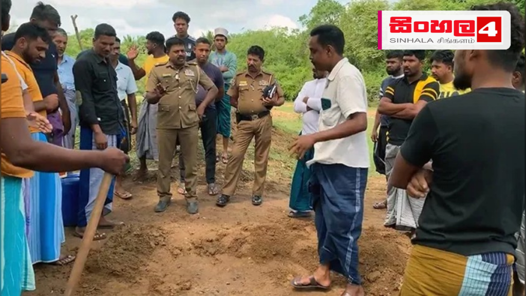 මියගිය බවට තහවුරු කර භූමදානය කළ පුද්ගලයා මාස දෙකකට පසු පණපිටින් නිවසට Headline: මියගිය බවට තහවුරු කර භූමදානය කළ පුද්ගලයා මාස දෙකකට පසු පණපිටින් නිවසට Intended image subject: Sri Lankan police station or a generic rural house scene Story summary: මියග