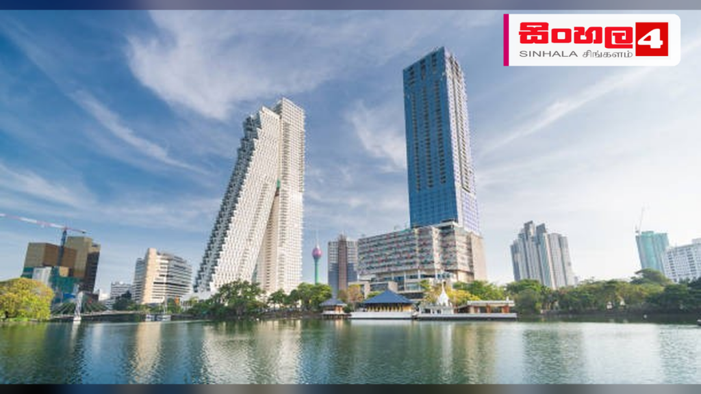 Headline: සේවා අංශයේ කැපී පෙනෙන වර්ධනයක්: PMI දර්ශකය 65.6 දක්වා ඉහළට Intended image subject: Colombo city business district skyline Story summary: ශ්‍රී ලංකාවේ සේවා අංශයේ ක්‍රියාකා