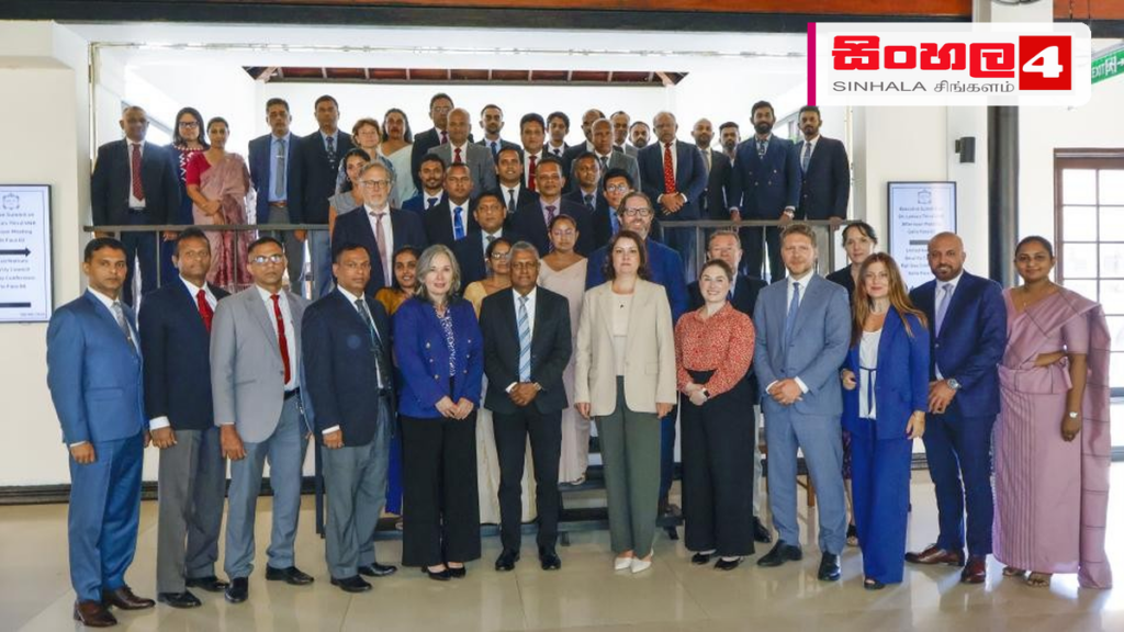 ත්රස්ත විරෝධී ජාතික රාමුව ශක්තිමත් කිරීමට එක්සත් ජාතීන්ගේ සංවිධානය සමඟ සාකච්ඡා Headline: ත්රස්ත විරෝධී ජාතික රාමුව ශක්තිමත් කිරීමට එක්සත් ජාතීන්ගේ සංවිධානය සමඟ සාකච්ඡා Intended image subject: United Nations and Sri Lankan officials at a high-level counter-te