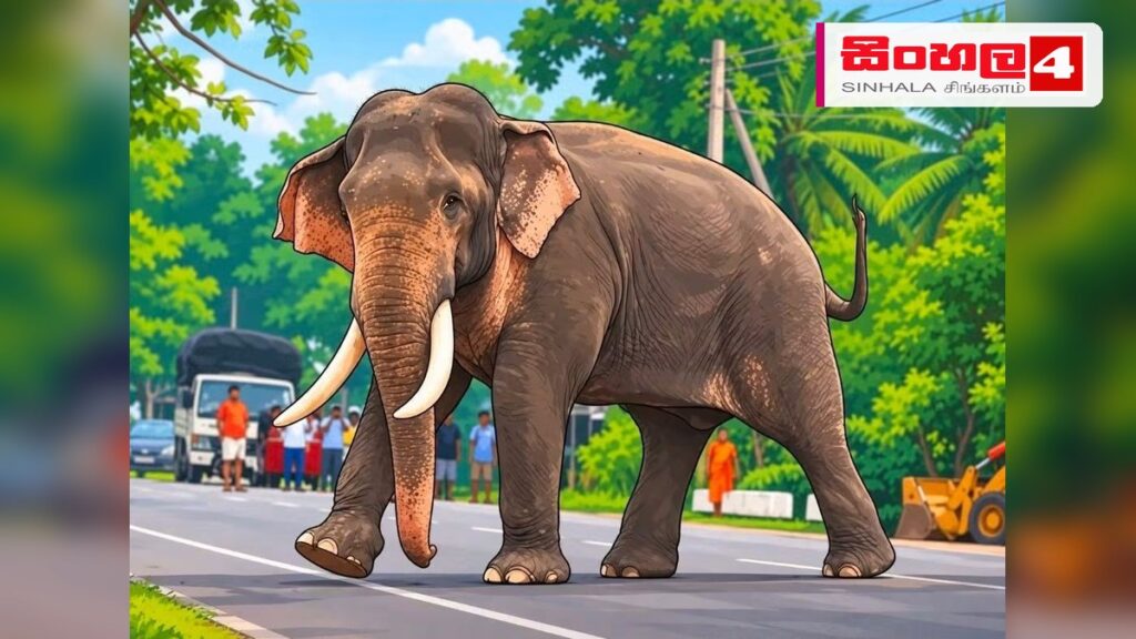 කාවන්තිස්සගේ වියෝවෙන් පසු තනිවූ ගල්ගමුවේ අලි රංචුව: සංවේදී දසුනක් සමාජ මාධ්යයේ Headline: කාවන්තිස්සගේ වියෝවෙන් පසු තනිවූ ගල්ගමුවේ අලි රංචුව: සංවේදී දසුනක් සමාජ මාධ්යයේ Intended image subject: Sri Lankan elephant standing near a road Story summary: ප්රකට දළ