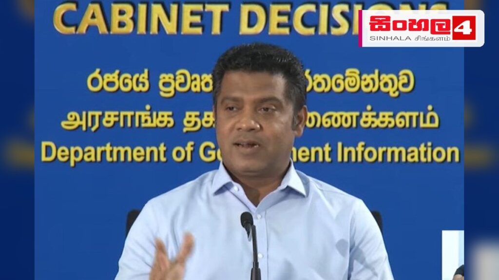 Headline: “රටම එකට” මෙහෙයුමෙන් මත්ද්‍රව්‍ය සැකකරුවන් 3 ලක්ෂයකට අධික පිරිසක් අත්අඩංගුවට Intended image subject: Nalinda Jayatissa at a press conference Story summary: “රටම එකට” ජාති